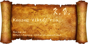 Keszeg Viktória névjegykártya