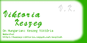 viktoria keszeg business card