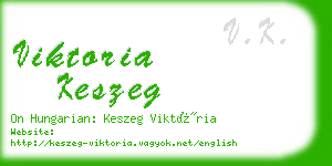 viktoria keszeg business card